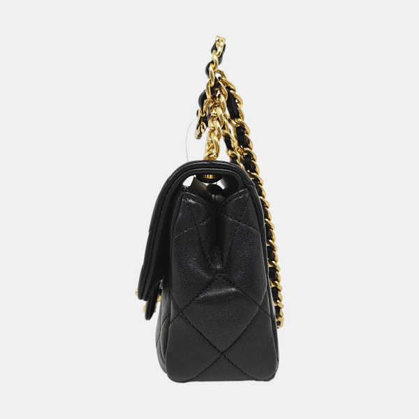CLASSIC FLAP Mini Quilted Lambskin Black