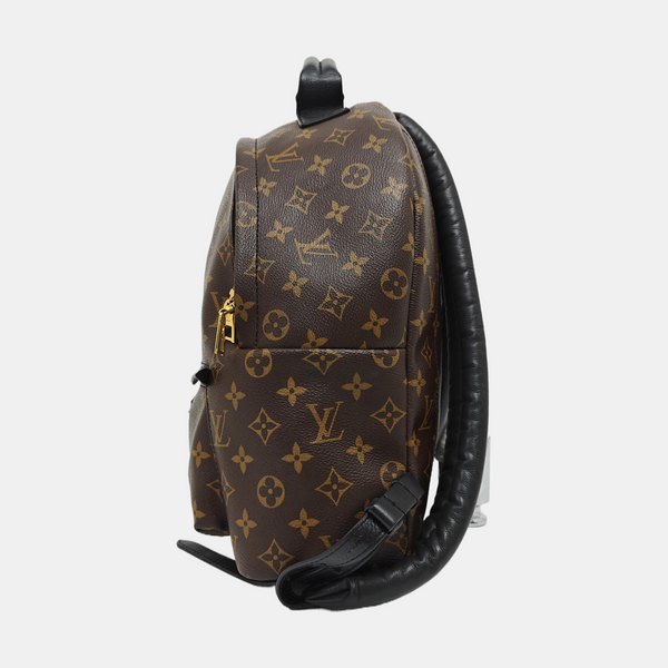 Monogram Coated Canvas Backpack Brown
