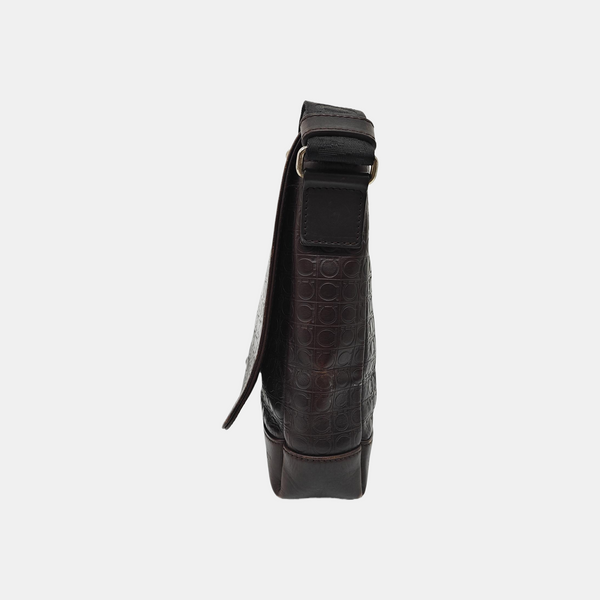 Calfskin Shoulder Bag Brown