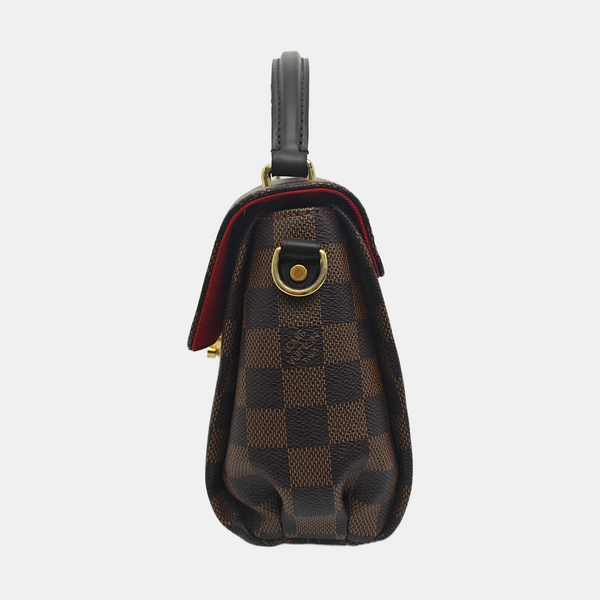 CROISETTE Damier Ebene Coated Canvas Brown