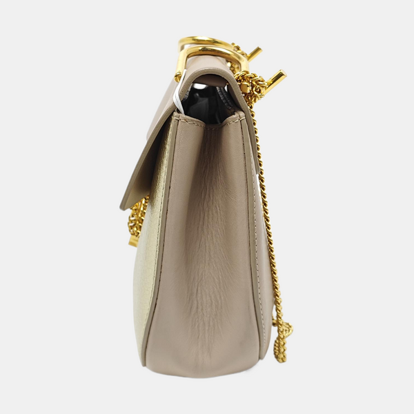 Drew Medium Calfskin Gold