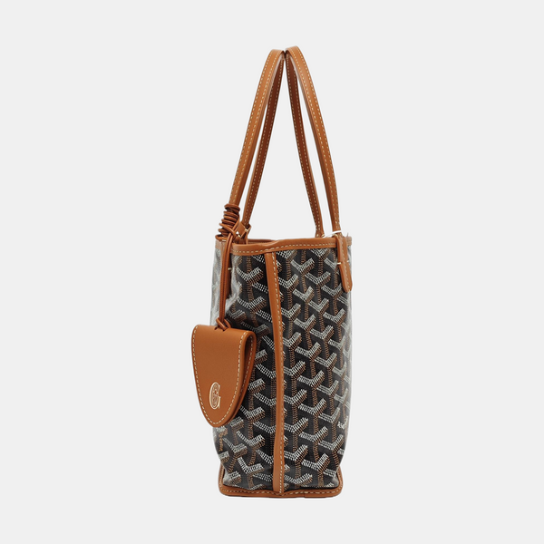 Anjou Mini Coated Canvas Brown