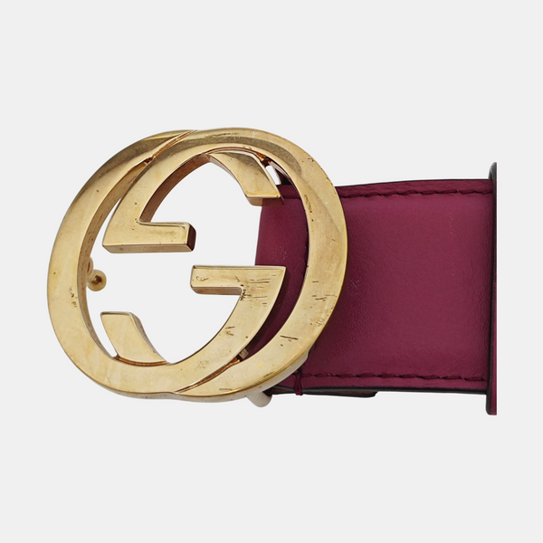 Leather Belt Purple