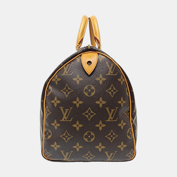 SPEEDY 30 Monogram Coated Canvas Brown