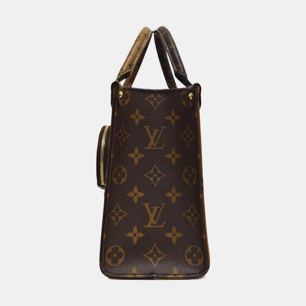 ONTHEGO PM Monogram Coated Canvas Brown