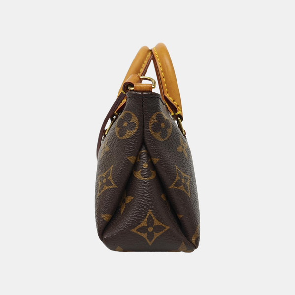 PALLAS Nano Monogram Coated Canvas Brown