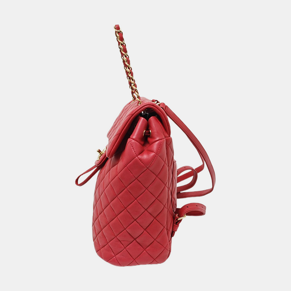 URBAN SPIRIT Small Quilted Lambskin Red