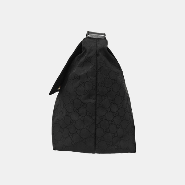Monogram Canvas Shoulder Bag Black