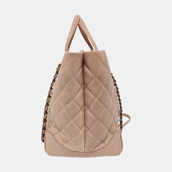 SHIVA Quilted Calfskin Pink