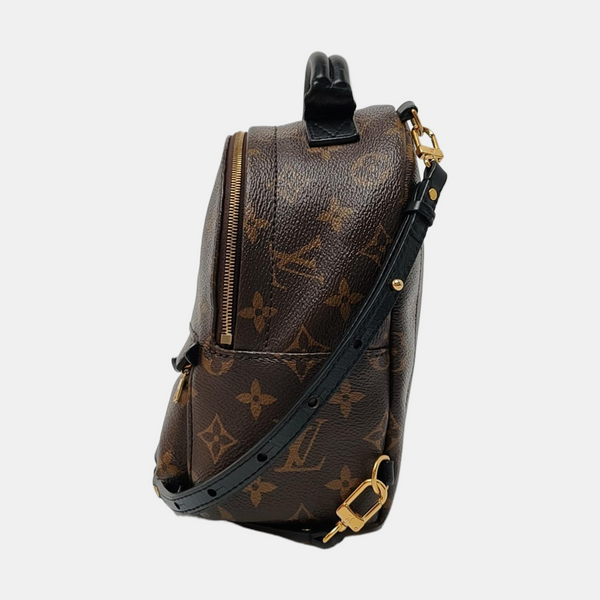 PALM SPRINGS Mini Monogram Coated Canvas Brown