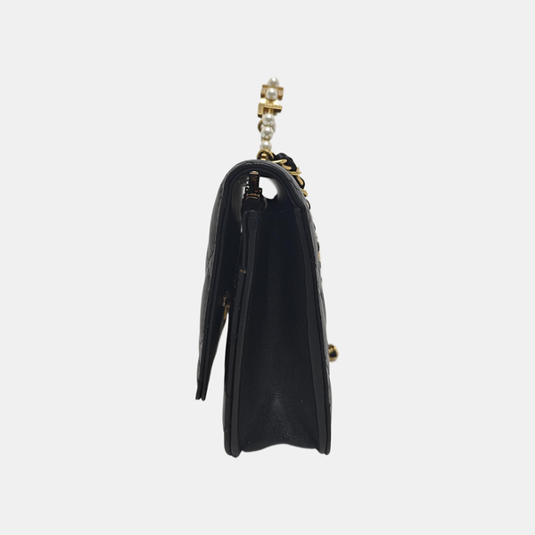 WOC Quilted Lambskin Black