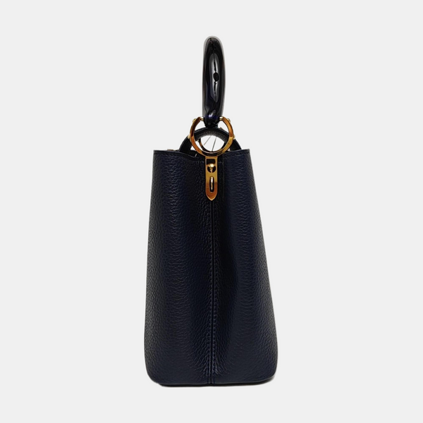 CAPUCINES MM Calfskin Blue