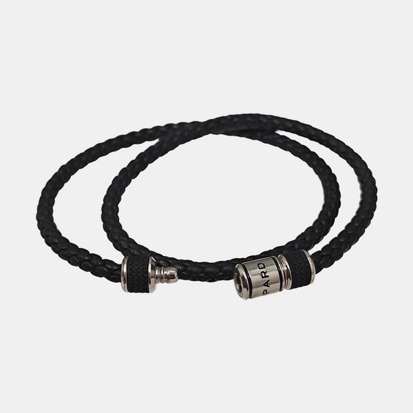 Leather Black Bangle