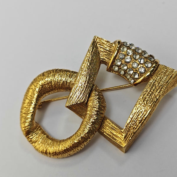 Metal Gold Brooch
