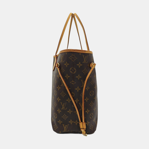 NEVERFULL MM Monogram Coated Canvas Brown