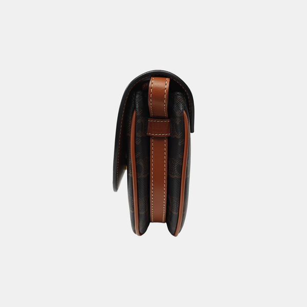 TEEN BESACE TRIOMPHE Small Coated Canvas Brown