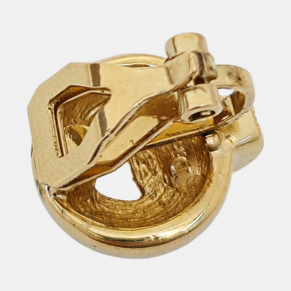 Metal Gold Clip On Earrings