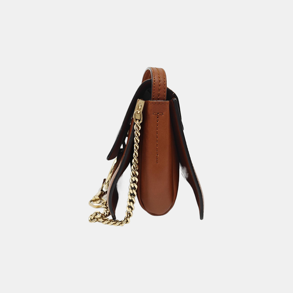 Faye Small Calfskin Brown