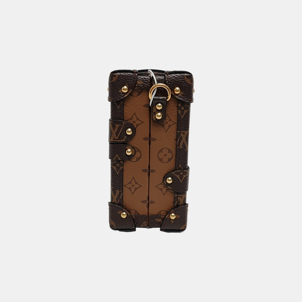 PETITE MALLE Monogram Coated Canvas Brown