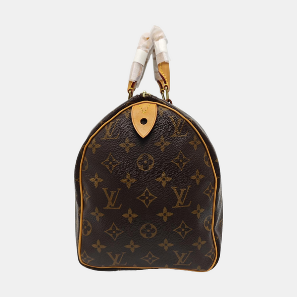 SPEEDY 30 Monogram Coated Canvas Brown