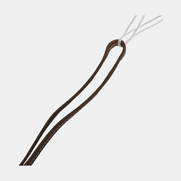 Leather Bag Charm Brown