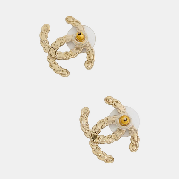 Metal Gold Stud Earrings
