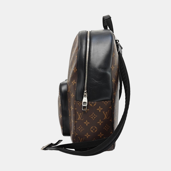 JOSH Monogram Coated Canvas Brown