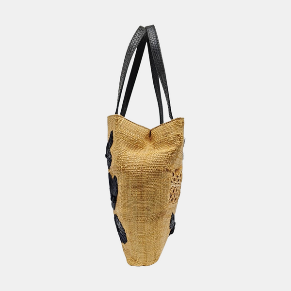 Straw Tote Bag Brown