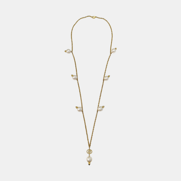 Interlocking G Metal Gold Necklace