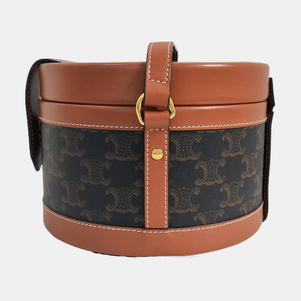 Authenticated pre-owned TRIOMPHE Medium Coated Canvas Brown - Shoulder Bag at Looply