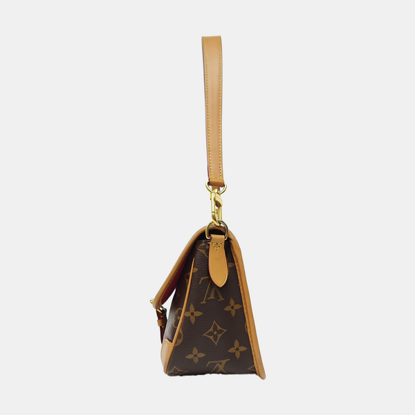 DIANE Monogram Coated Canvas Brown