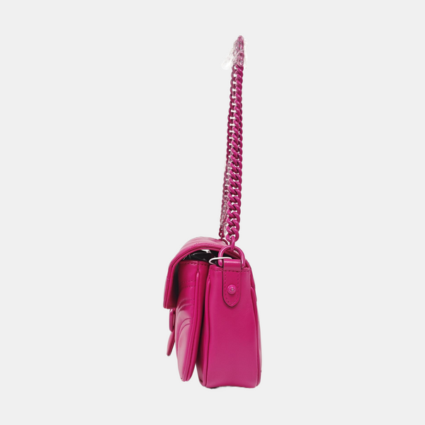 GG Marmont Medium Quilted Calfskin Red