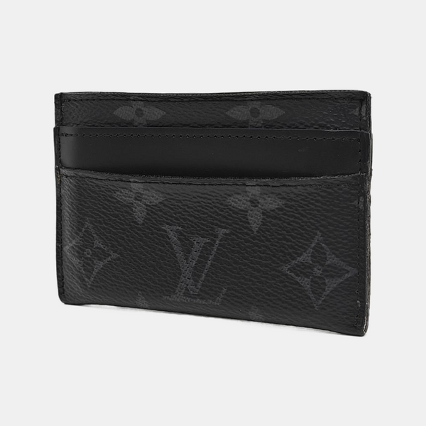 Monogram Coated Canvas Clutch Black