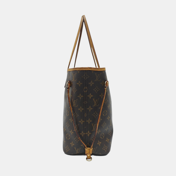 NEVERFULL MM Monogram Coated Canvas Brown