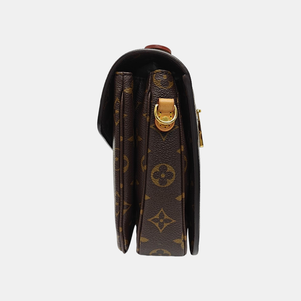MÉTIS MM Monogram Coated Canvas Brown