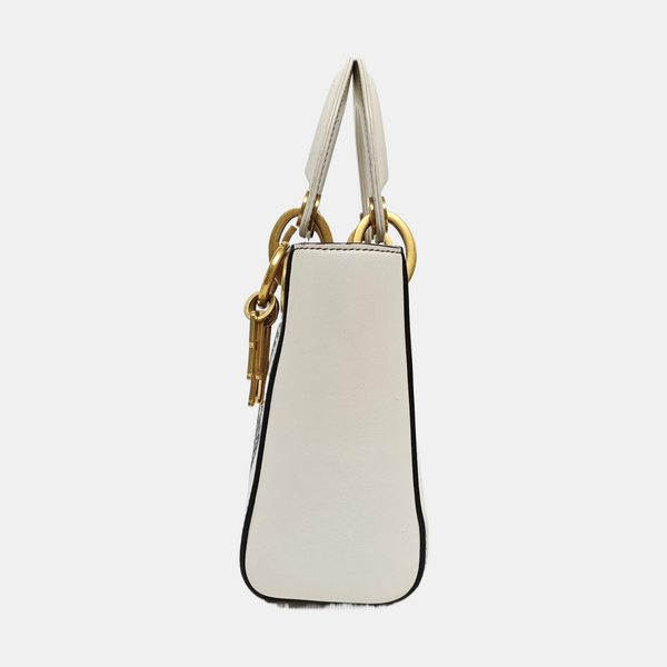 Lady Dior Small Lambskin White