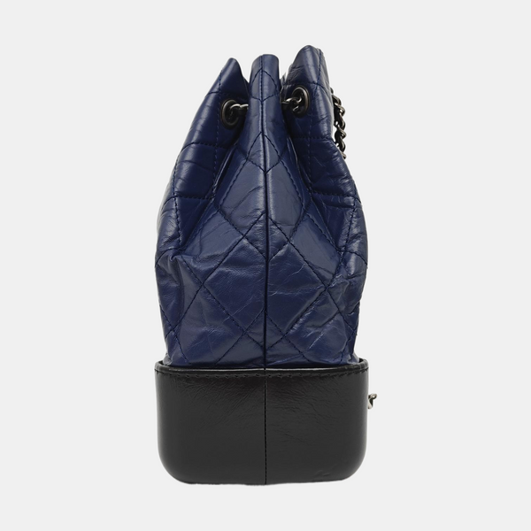 GABRIELLE Small Quilted Calfskin Blue