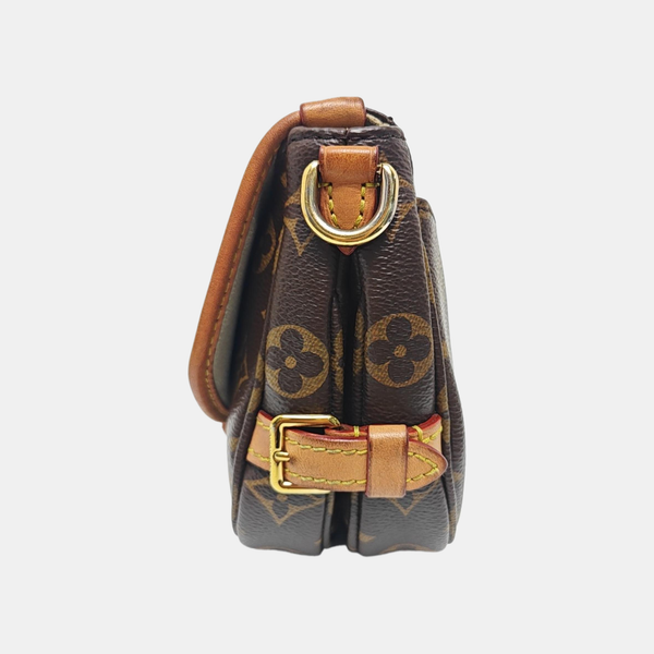 SAUMUR BB Monogram Coated Canvas Brown