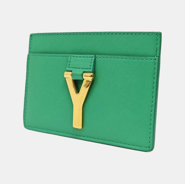 Calfskin Card Holder Green