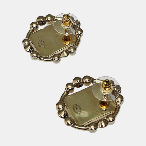 Metal Gold Stud Earrings