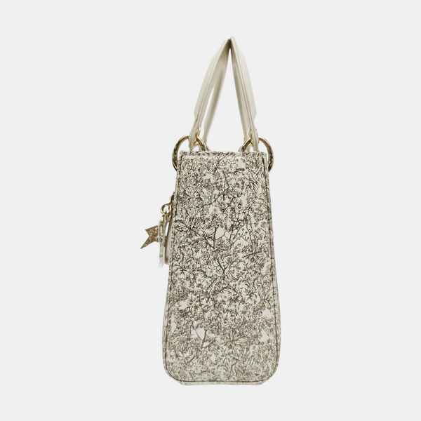 Lady Dior Small Calfskin Gold