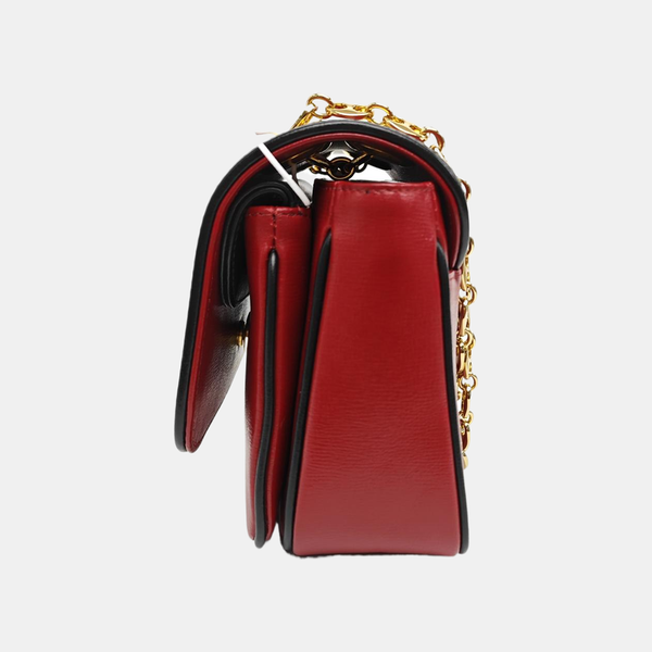 Calfskin Shoulder Bag Red