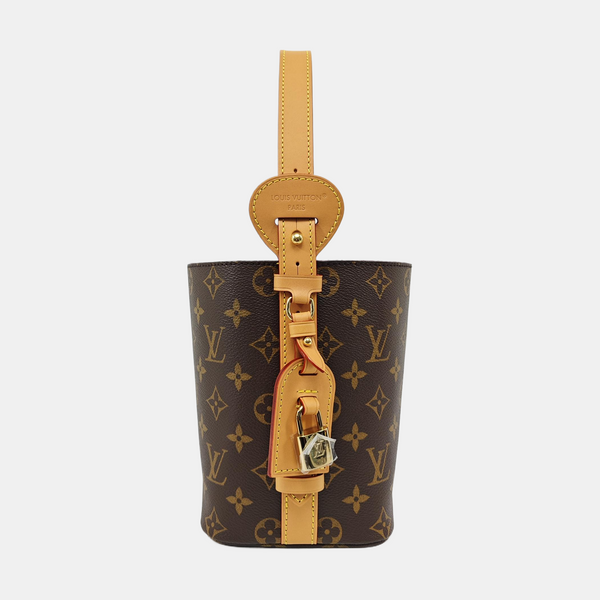 ALL IN BB Monogram Coated Canvas Brown