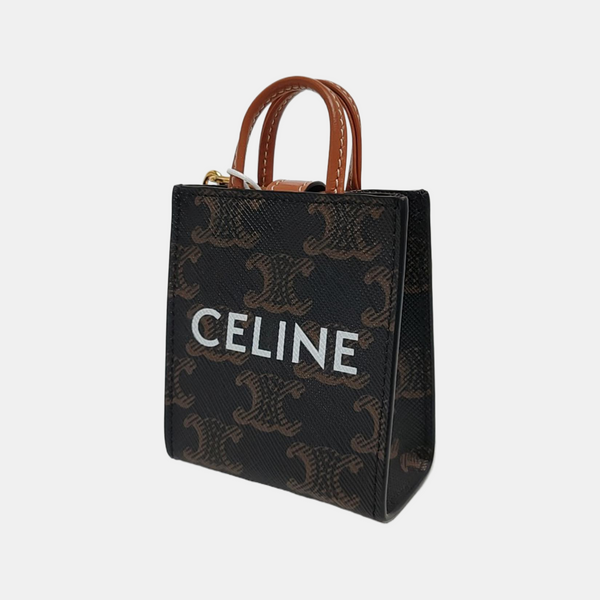 Authenticated pre-owned CABAS Super Mini Coated Canvas Brown - Tote Bag at Looply