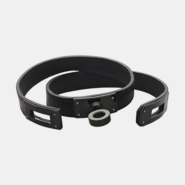 Kelly Metal Black Bangle