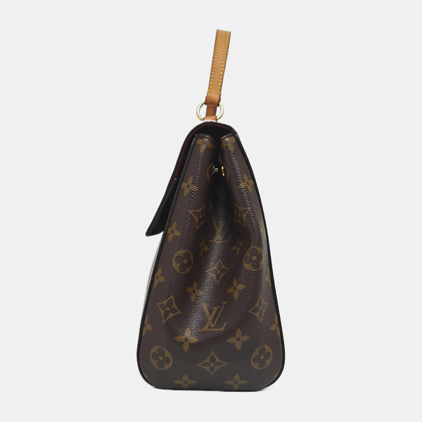 CLUNY MM Monogram Coated Canvas Brown