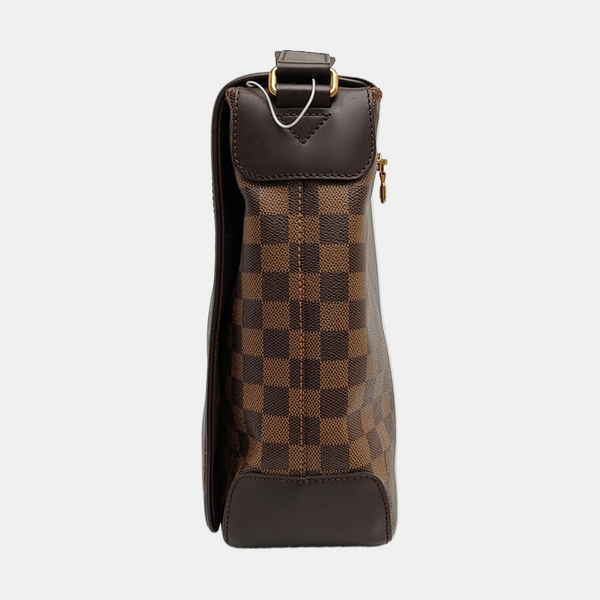 SPENCER Damier Ebene Coated Canvas Brown