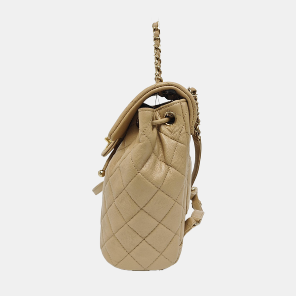 URBAN SPIRIT Quilted Grained Calfskin Beige