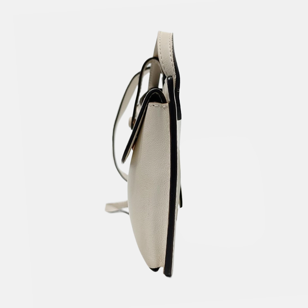 2 Pockets Calfskin White