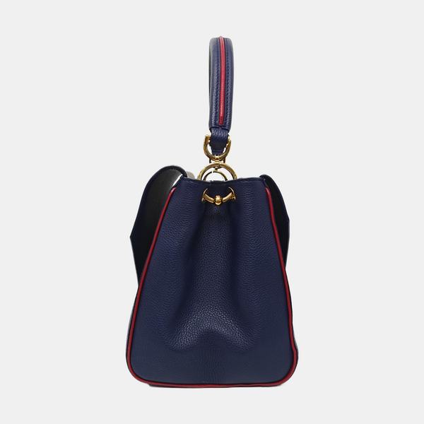 DOUBLE V Monogram Calfskin Blue